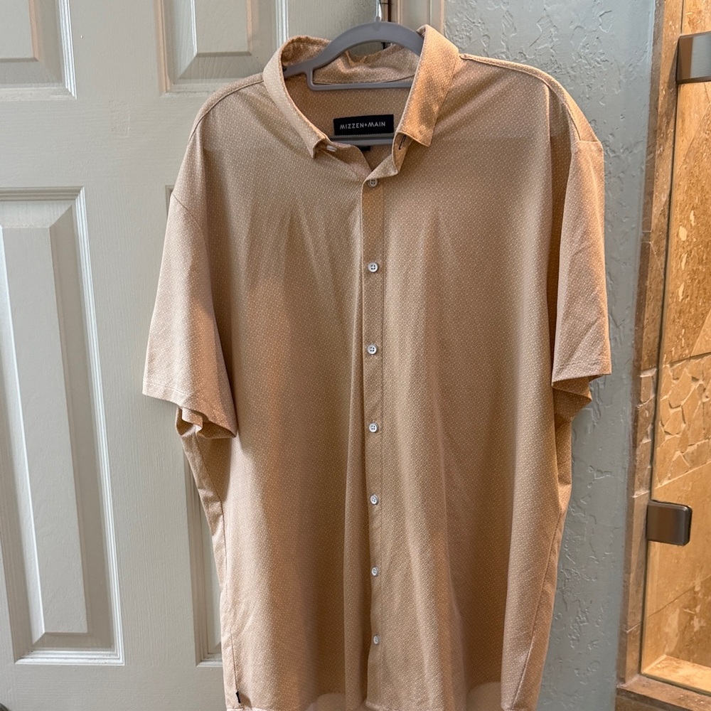 Mizzen+Main Peach Men's Shirt